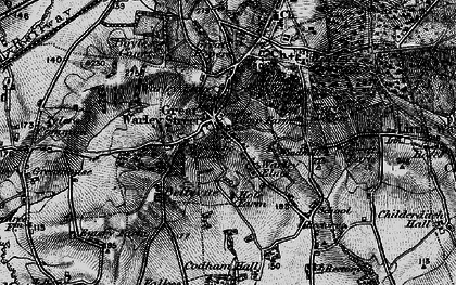 Old map of Great Warley in 1896