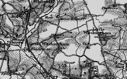 Old map of Great Witchingham in 1898