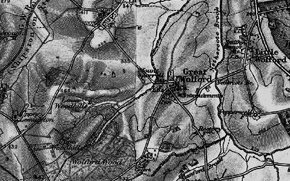 Old map of Wolford Wood in 1898