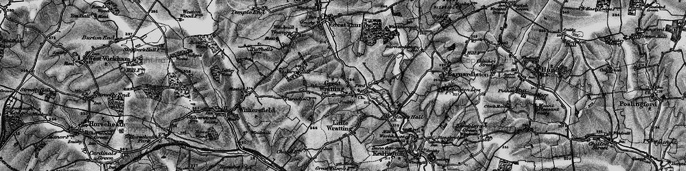 Old map of Trundley Wood in 1895