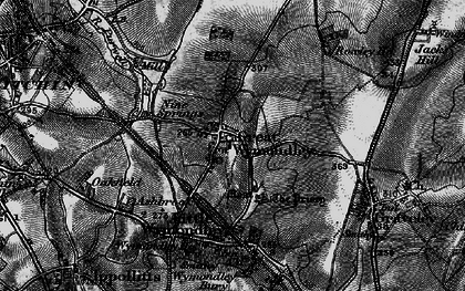 Old map of Great Wymondley in 1896