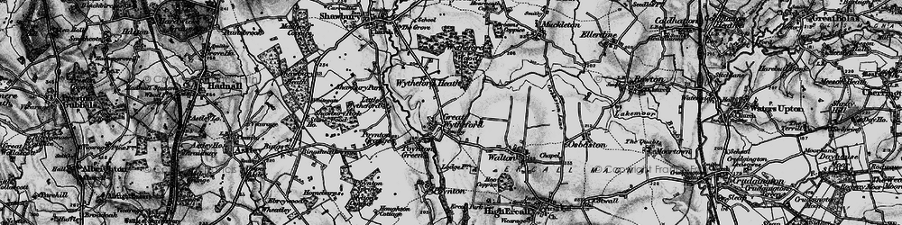 Old map of Wytheford Heath in 1899