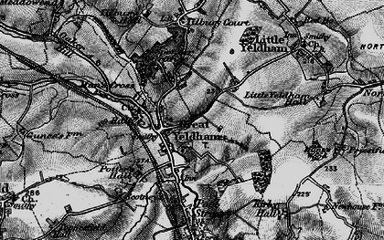 Old map of Great Yeldham in 1895