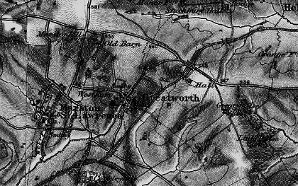 Old map of Greatworth in 1896