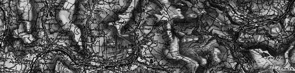 Old map of Greave in 1896