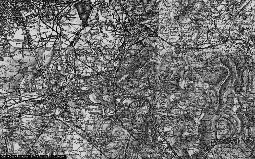 Old Map of Greave, 1896 in 1896