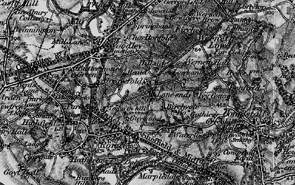 Old map of Greave in 1896