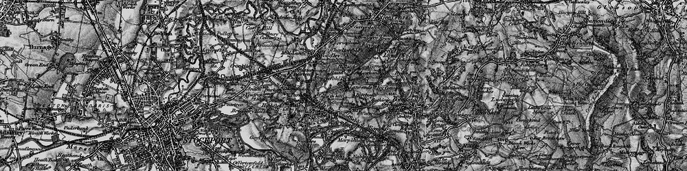 Old map of Greave in 1896
