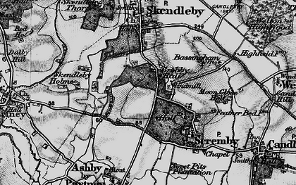 Old map of Grebby in 1899