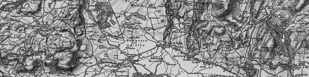 Old map of Green in 1899