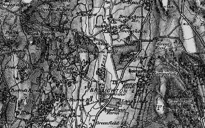 Old map of Green Bank in 1898