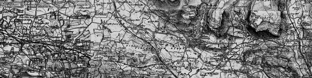 Old map of Newby Moor in 1898