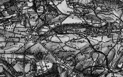 Old map of Green Clough in 1896