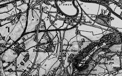 Old map of Green Crize in 1898