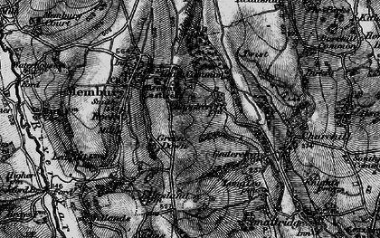 Old map of Green Down in 1898