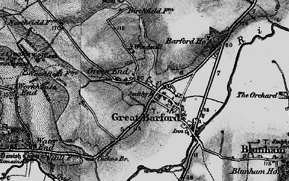 Old map of Barford Bridge in 1896