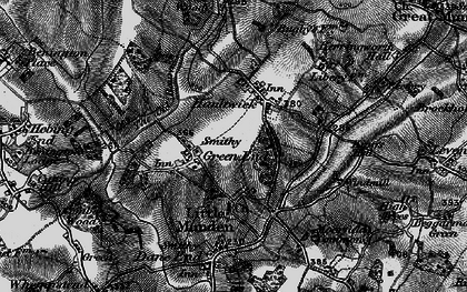 Old map of Green End in 1896