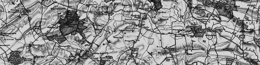 Old map of Green End in 1898