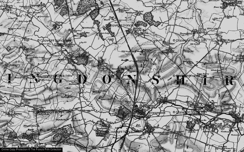 Old Map of Green End, 1898 in 1898