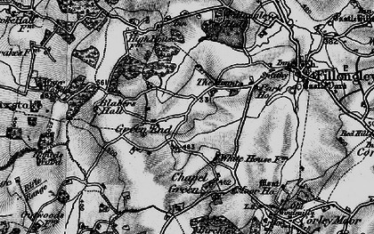 Old map of Fillongley Hall in 1899