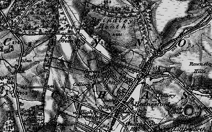 Old map of Green Heath in 1898