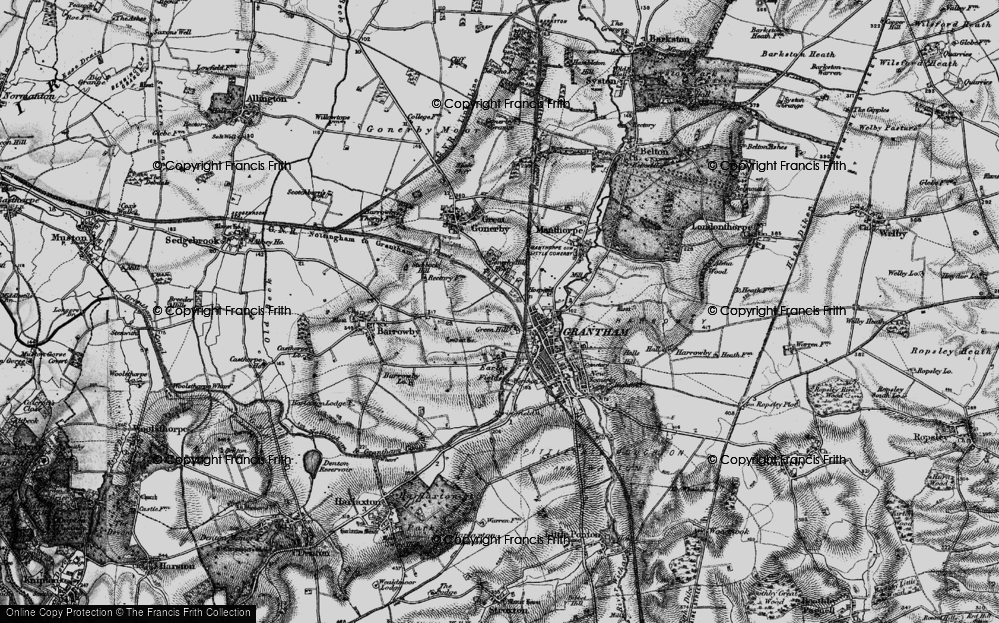 Old Map of Green Hill, 1895 in 1895