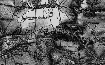 Old map of Brockhurst Wood in 1896