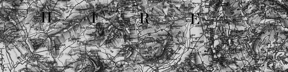 Old map of Green Lane in 1898