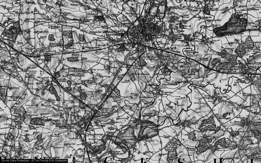 Old Map of Green Lane, 1899 in 1899