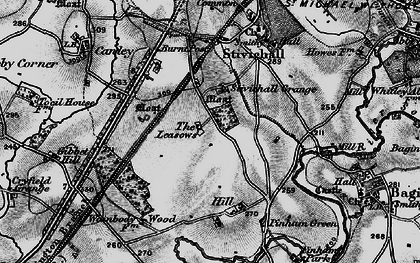 Old map of Green Lane in 1899