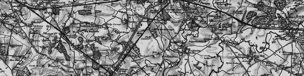 Old map of Green Lane in 1899