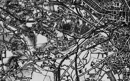 Old map of Green Side in 1896