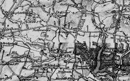 Old map of Green Street in 1895