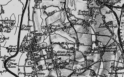 Old map of Green Street in 1898