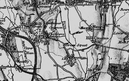 Old map of Green Street in 1898