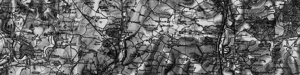 Old map of Green Tye in 1896