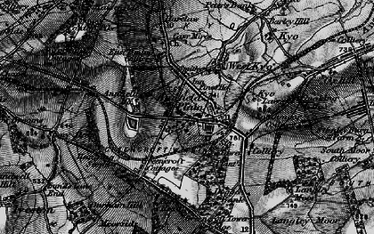 Old map of Greencroft in 1898