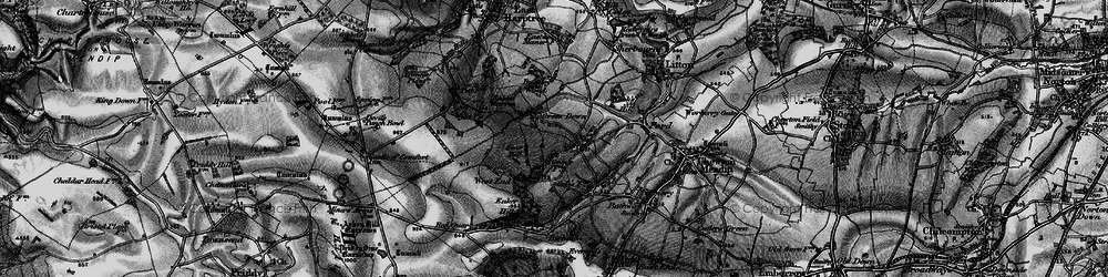 Old map of Greendown in 1898
