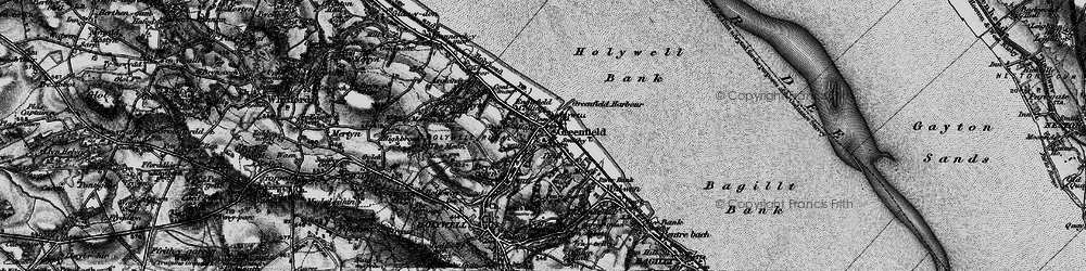 Old map of Greenfield in 1896