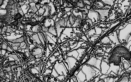 Old map of Greengate in 1896