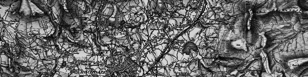 Old map of Greengate in 1896