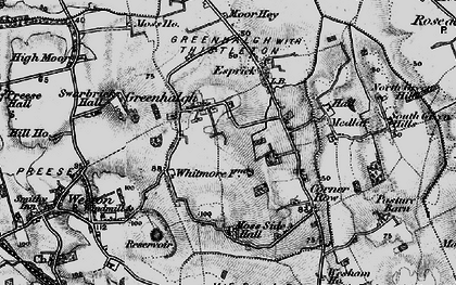 Old map of Greenhalgh in 1896