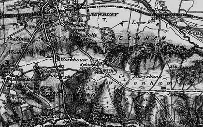 Old map of Greenham in 1895