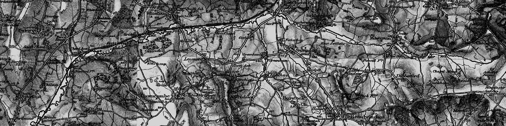 Old map of Greenham in 1898