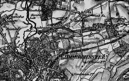 Old map of Greenhill in 1899