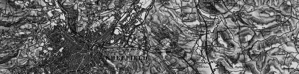 Old map of Greenland in 1896