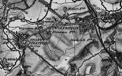 Old map of Greenleys in 1896