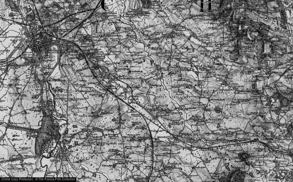 Old Map of Greenlooms, 1897 in 1897