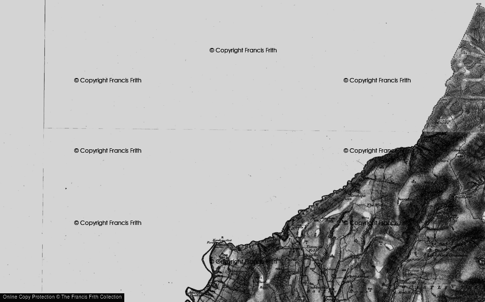 Old Map of Historic Map covering Thwartergill Head in 1897