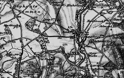 Old map of Greensforge in 1899